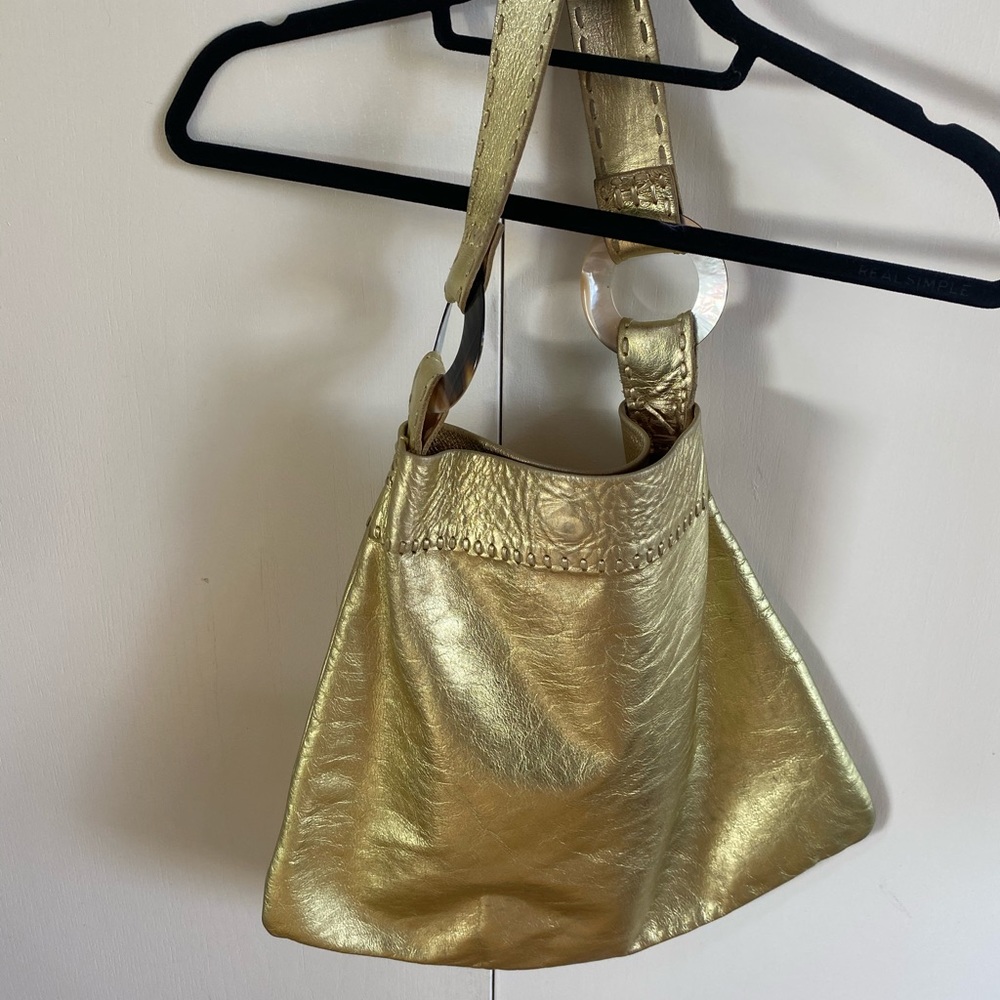 Gold Pachamama bag